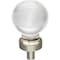 Jeffrey Alexander 1-1/16" Diameter Satin Nickel Sphere Glass Harlow Cabinet Knob G130SN - alternate 1